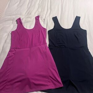 workout dress blue and magenta sz m built in shorts #pickleball #tennis